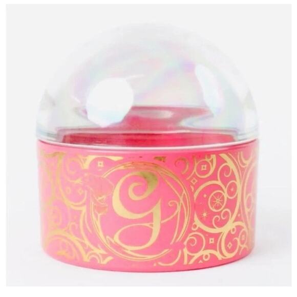 Wicked Glinda Pink Gold Bullseye Glass Dome Top Decorative Trinket Container - Picture 1 of 4